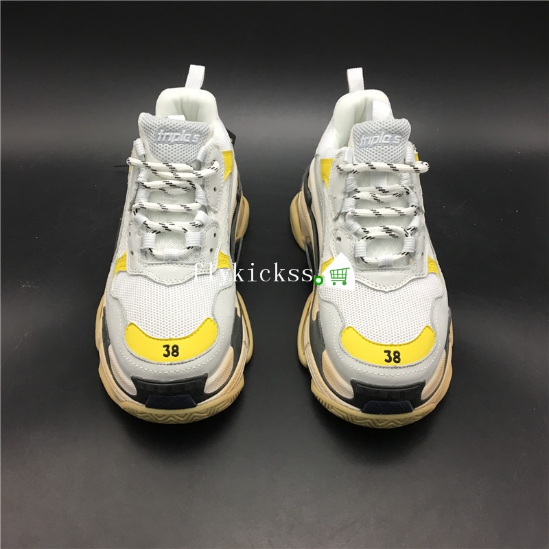Balenciaga Triple S Fall Winter Sneaker Yellow White Black